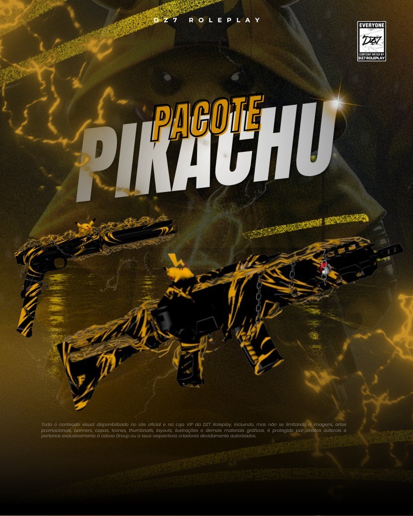 PACOTE SKINS PIKACHU