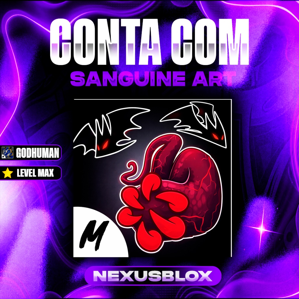🟥 CONTA COM SANGUINE-ART
