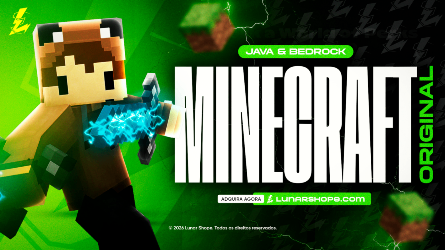 Minecraft Original Java + Bedrock (NFA) - Conta Completa + 2 CONTA DE BRINDE