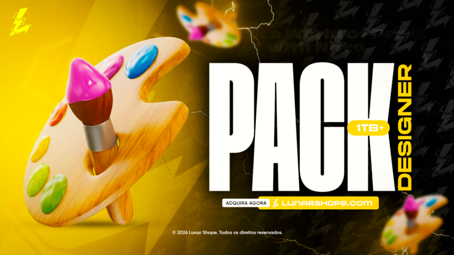 PACK/SEJA UM DESIGNER PROFISSIONAL + 1TB