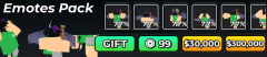 Emotes Pack (99 Robux)
