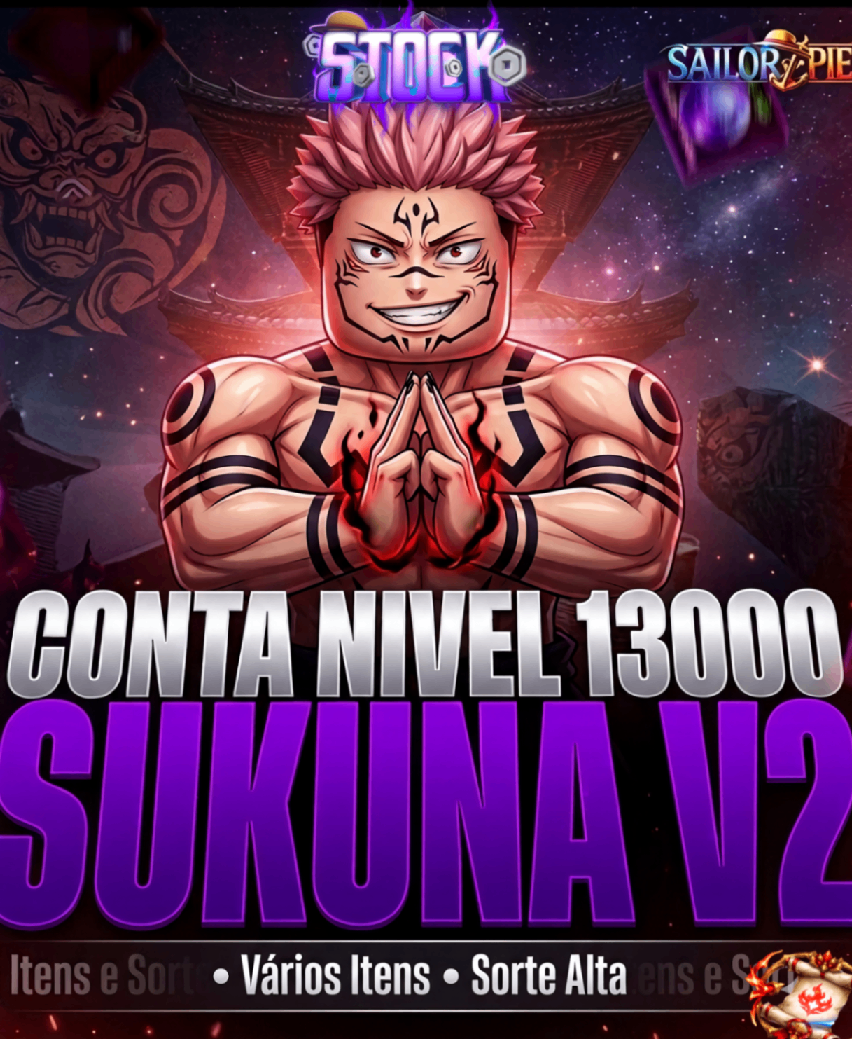 CONTA LEVEL 16.000 + SUKUNA V2