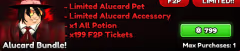 Alucard Pack (799 Robux)