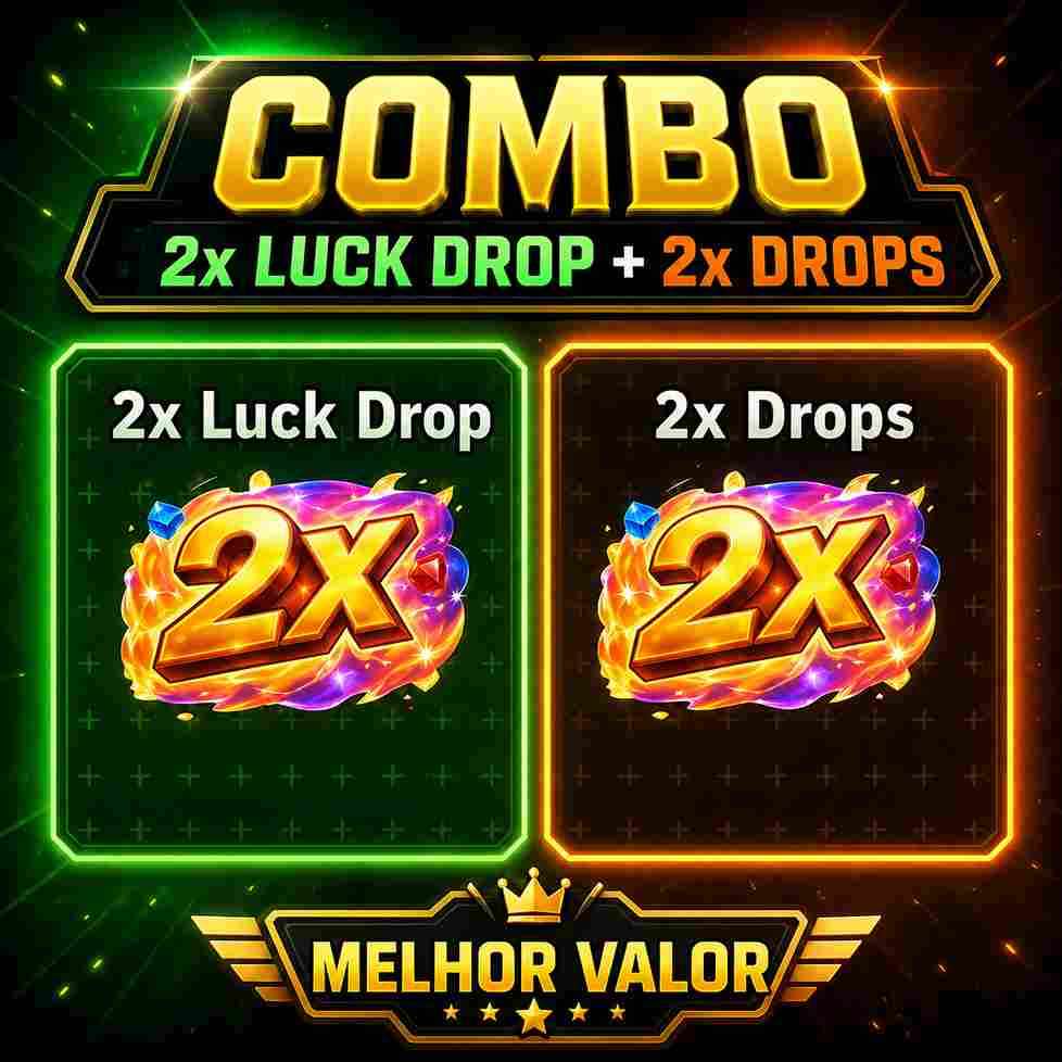Combo 2x Drop + 2x Luck (Melhor Valor)