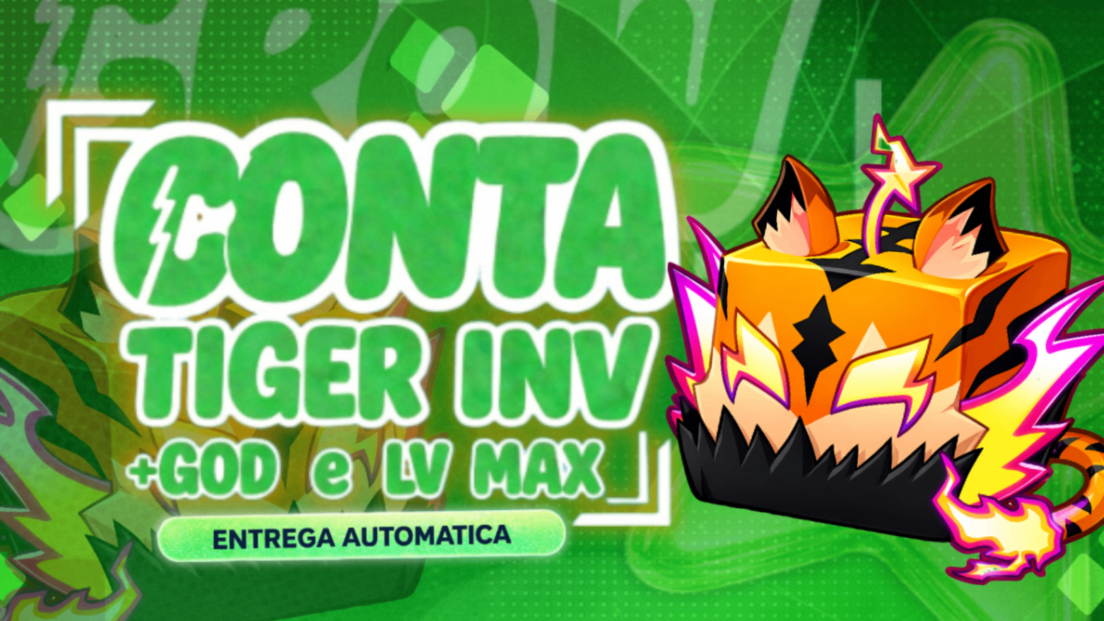 Conta com tiger no inv + god human + lv 2550 a lv max