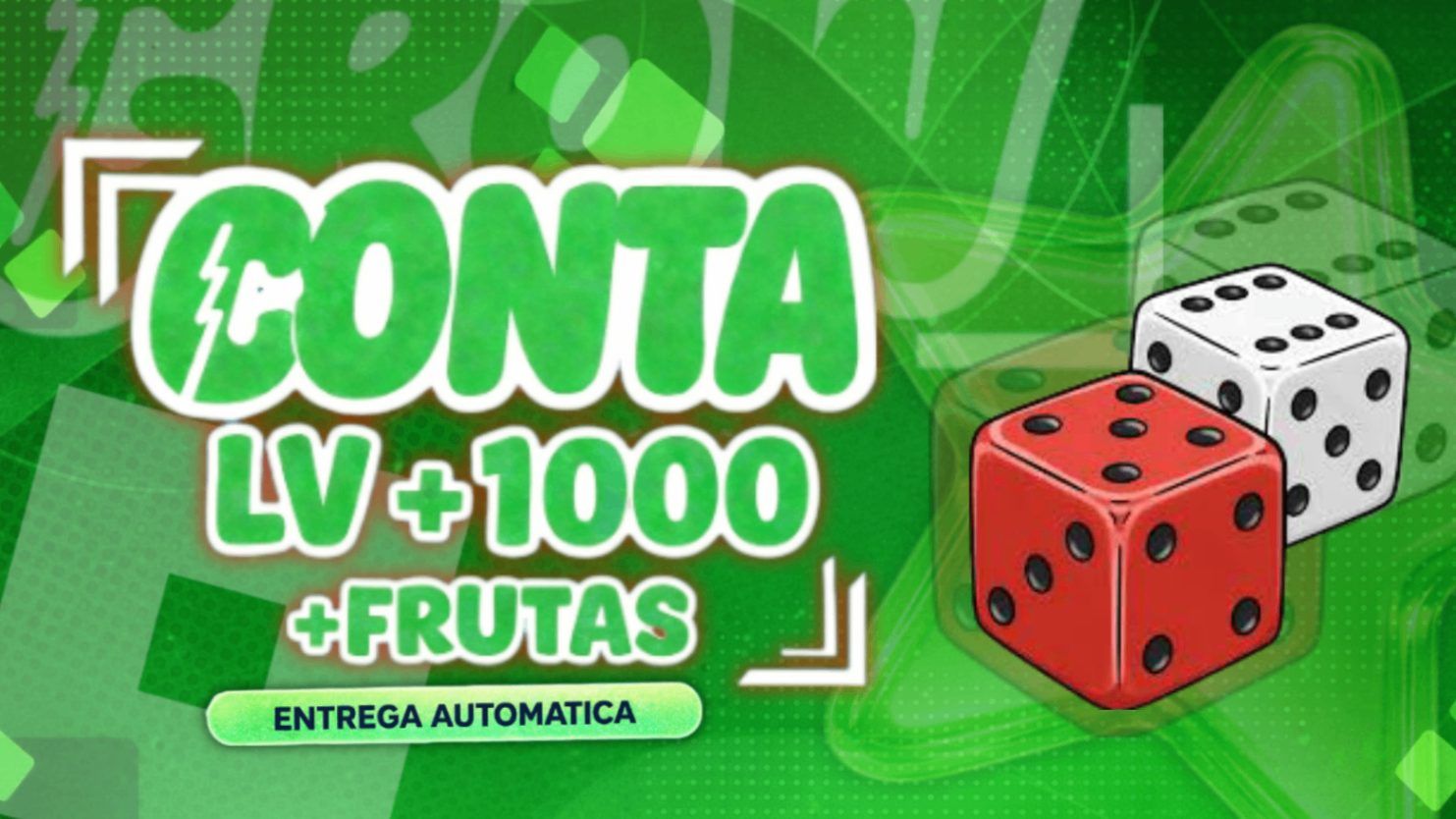 🎲 LV +1000 + FRUTAS e ITENS