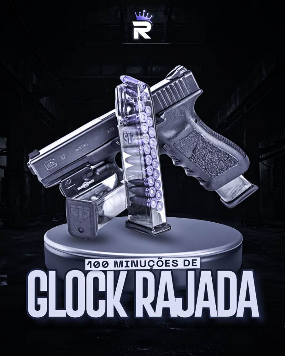 100 MUNIÇÕES DE GLOCK RAJADA