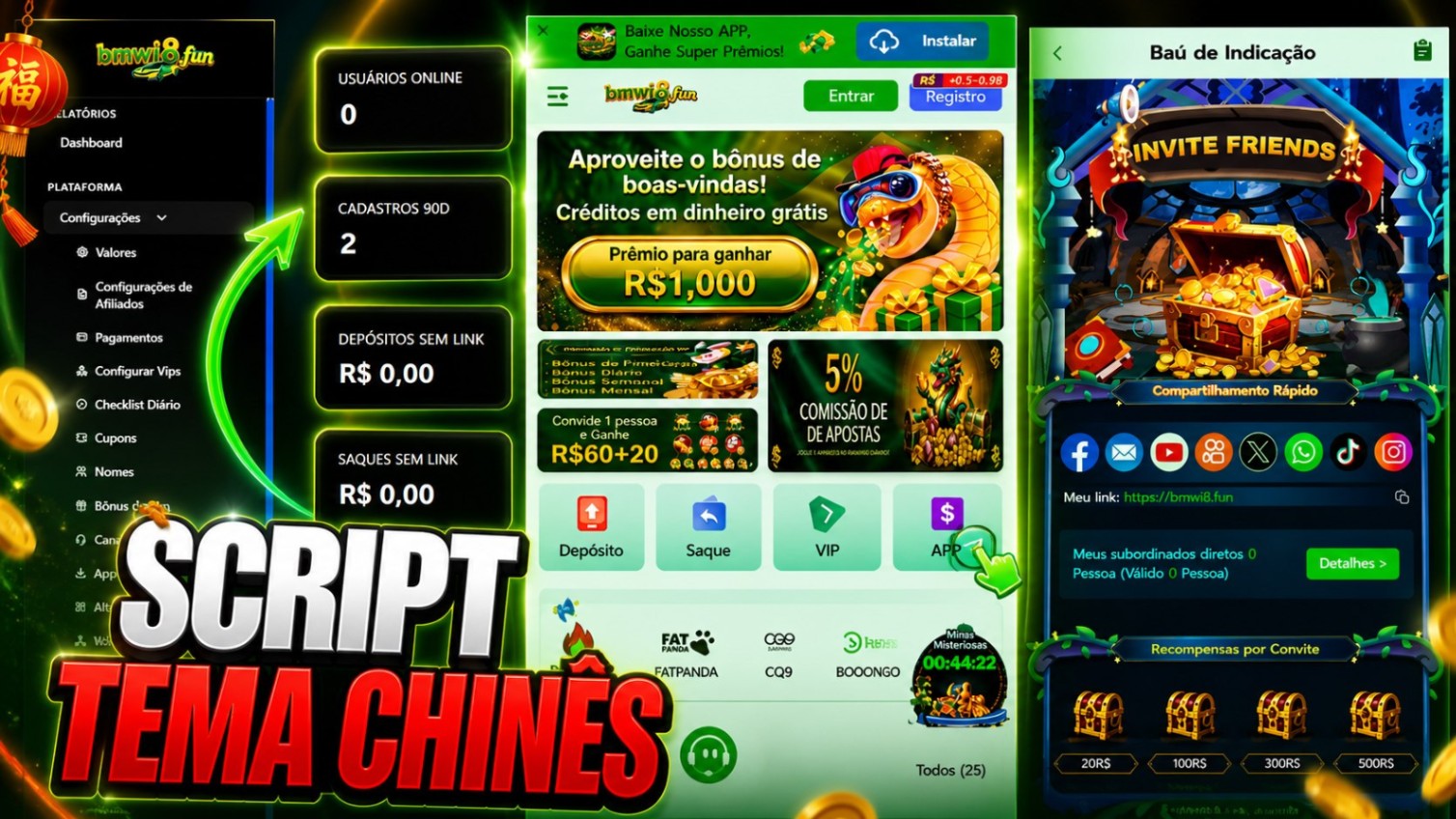 Script - Tema Chinês Pro