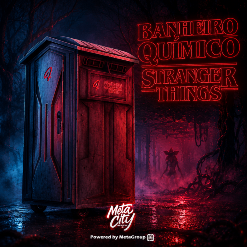 BANHEIRO QUÍMICO STRANGER THINGS