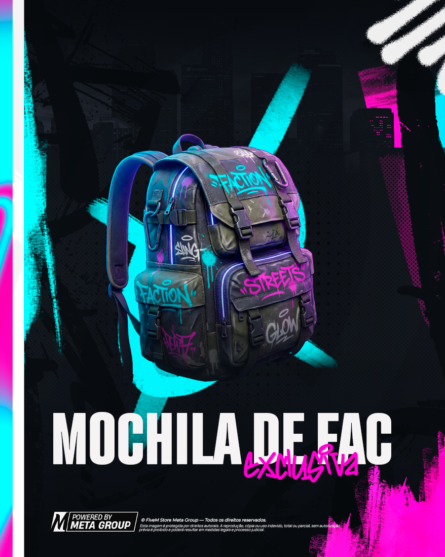 MOCHILA DE FACÇÃO EXCLUSIVA