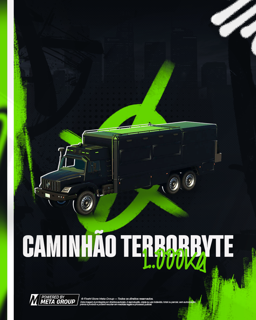 CAMINHÃO TERRORBYTE 1000KG BLINDADO