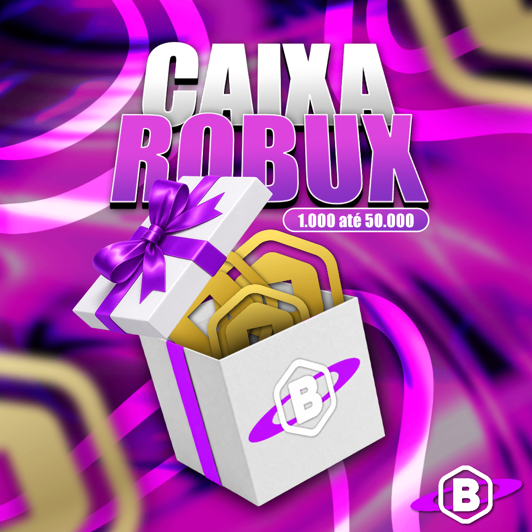 💎 CAIXA ROBUX (SORTE🍀) de 1000 até 50.000 Robux! 🔥
