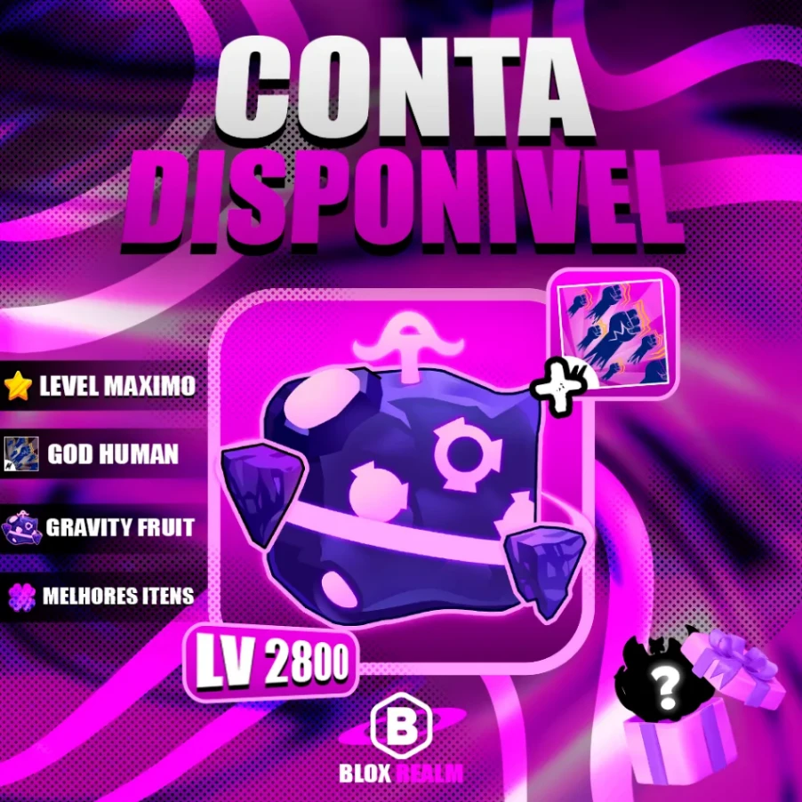 『☄️ 』 GRAVITY NO INVENTÁRIO + GODHUMAN + LEVEL MÁXIMO