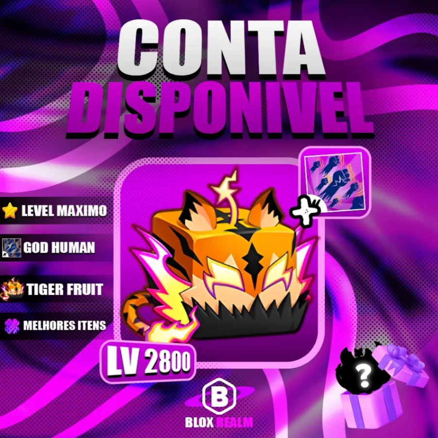 『 🐆 』TIGER NO INVENTARIO + GODHUMAN + LEVEL MÁXIMO
