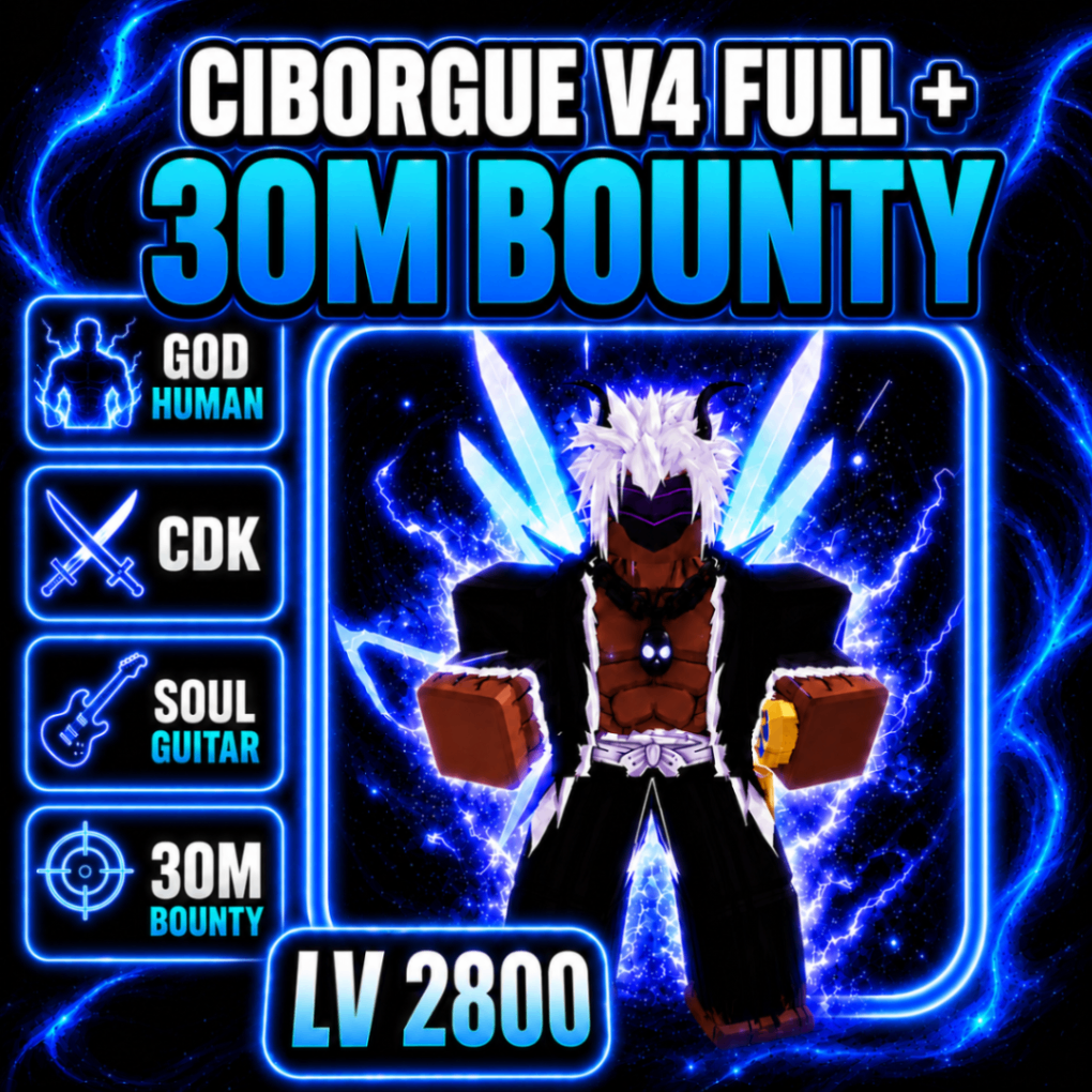 🤖 Nivel 2800 + Ciborgue V4 + 30M BOUNTY