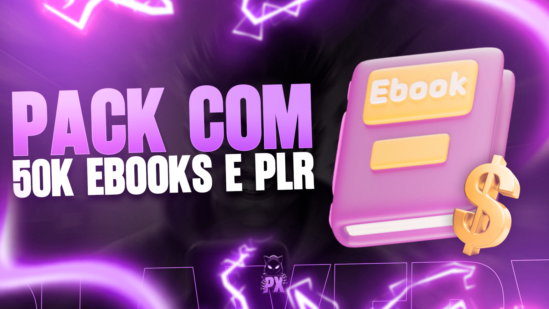 💜・PACK COM 50K EBOOKS & PLR