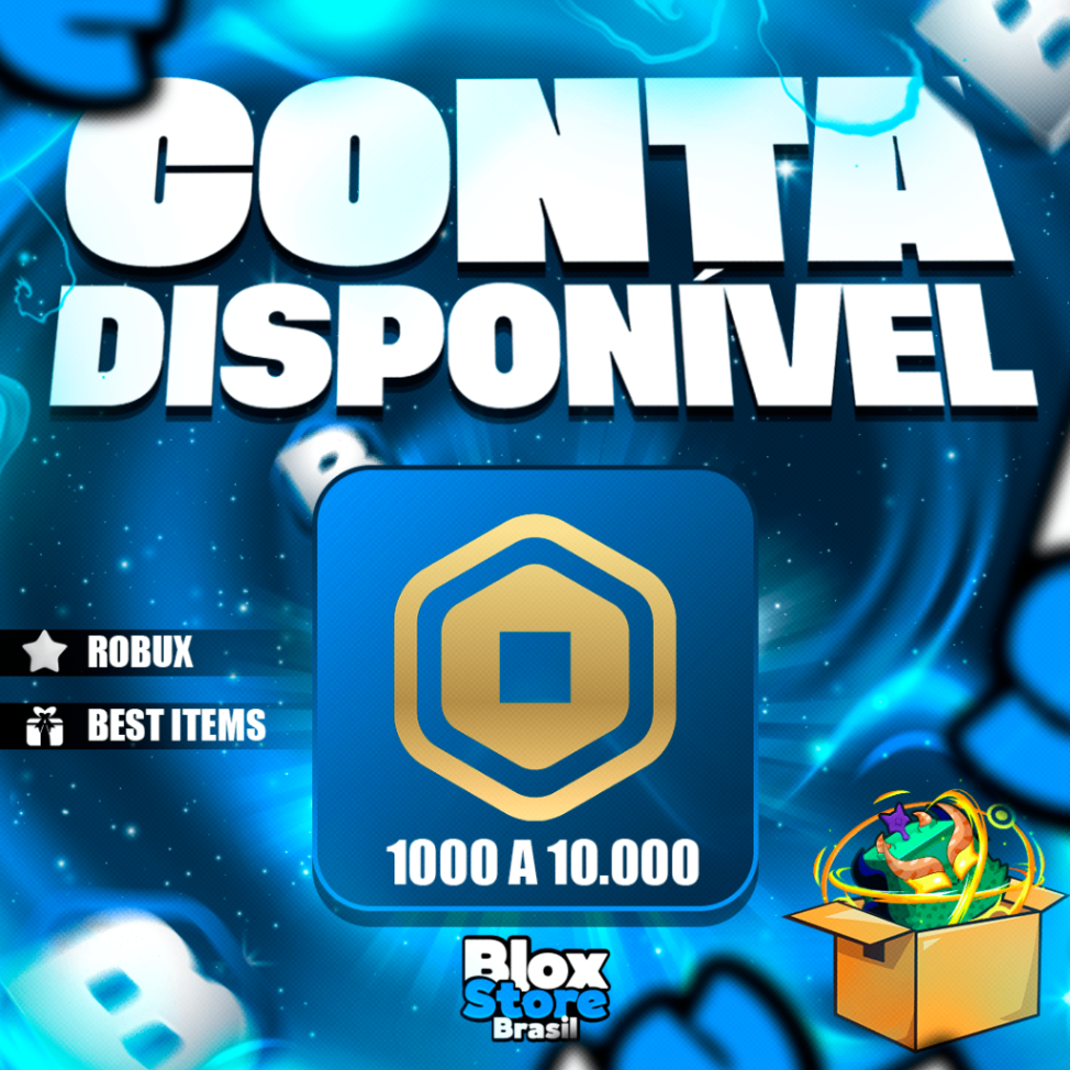 🏆 Conta Roblox Elite - 1.000 A 10.000 Robux (Potencial Máximo)