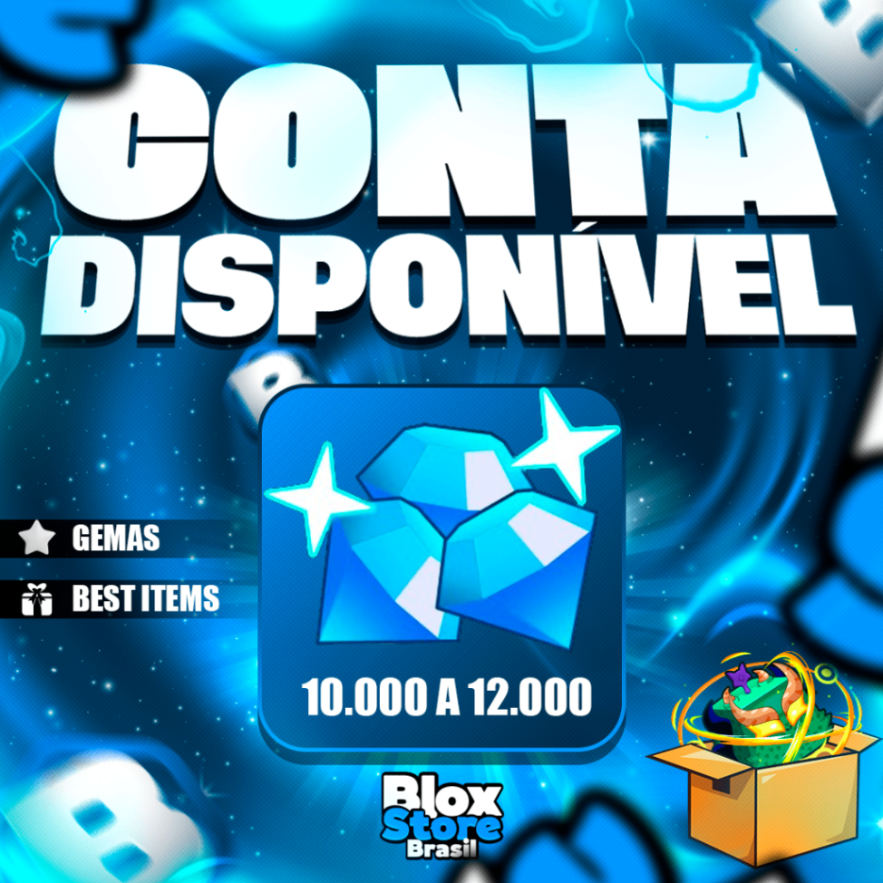 💎 Conta Com 10.000 A 12.000 Gemas