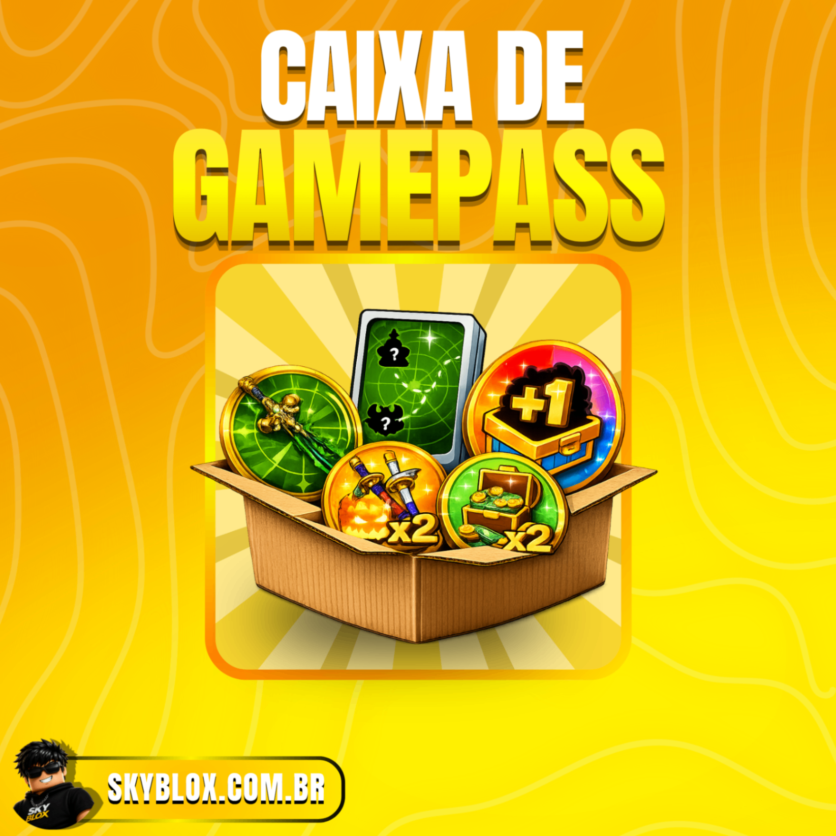 🎁 Caixa de Gamepass - CHANCE DE FRUIT NOTIFY E YORU