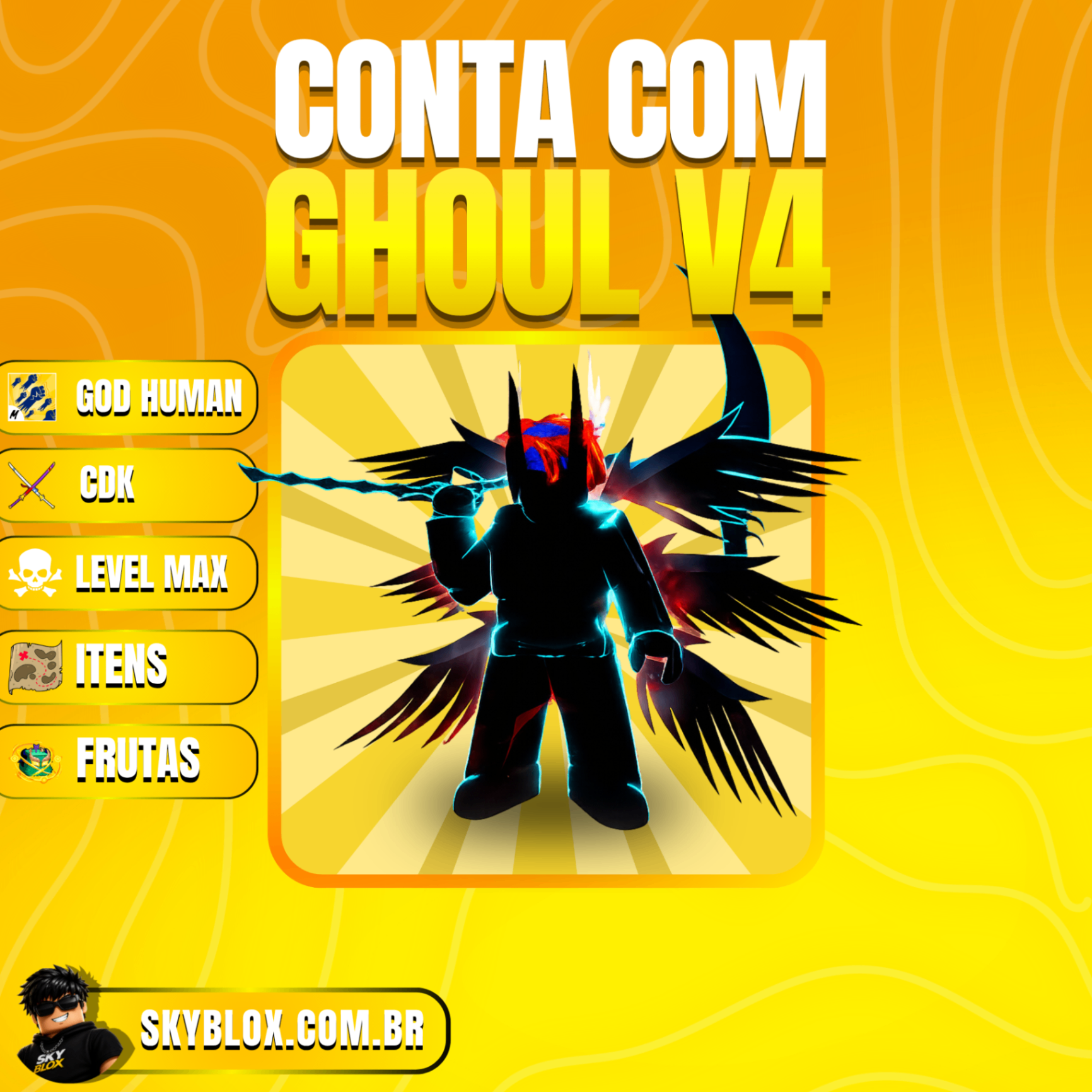 👹 GHOUL V4 FULL! God Human + Cdk + Level Max