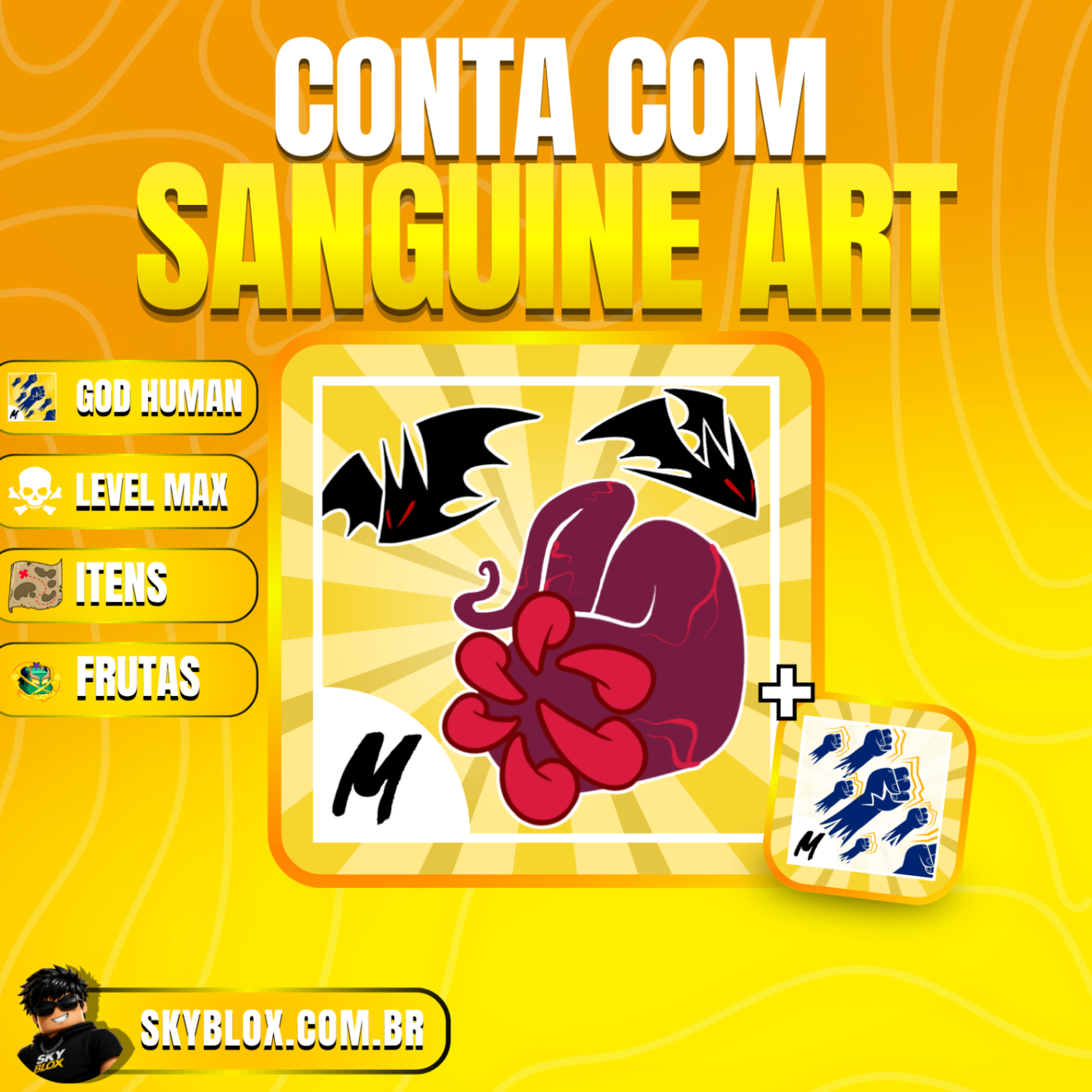 🩸 SANGUINE ART! Sanguine art + God Human + Level Max