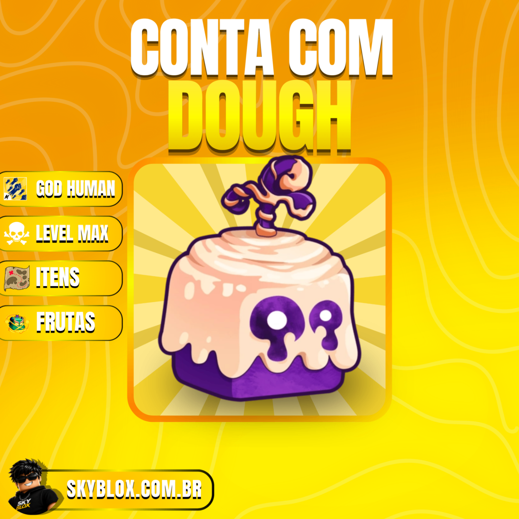 🍩 COMBO DOUGH!  Dough inv + God Human + Level max