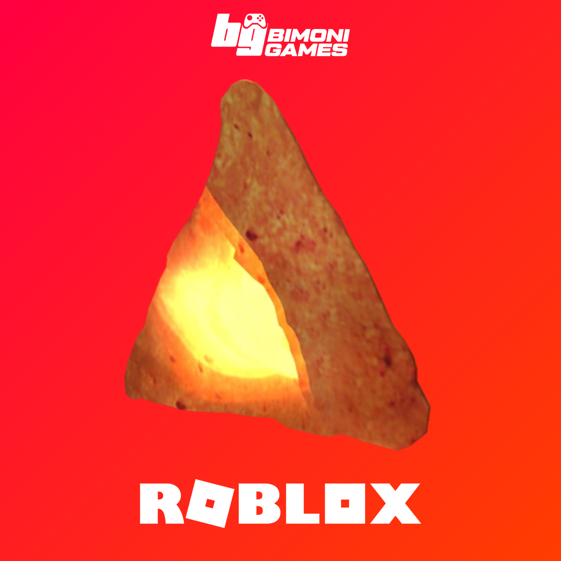 Roblox - Flaming Hot Chip Head (Acessório)