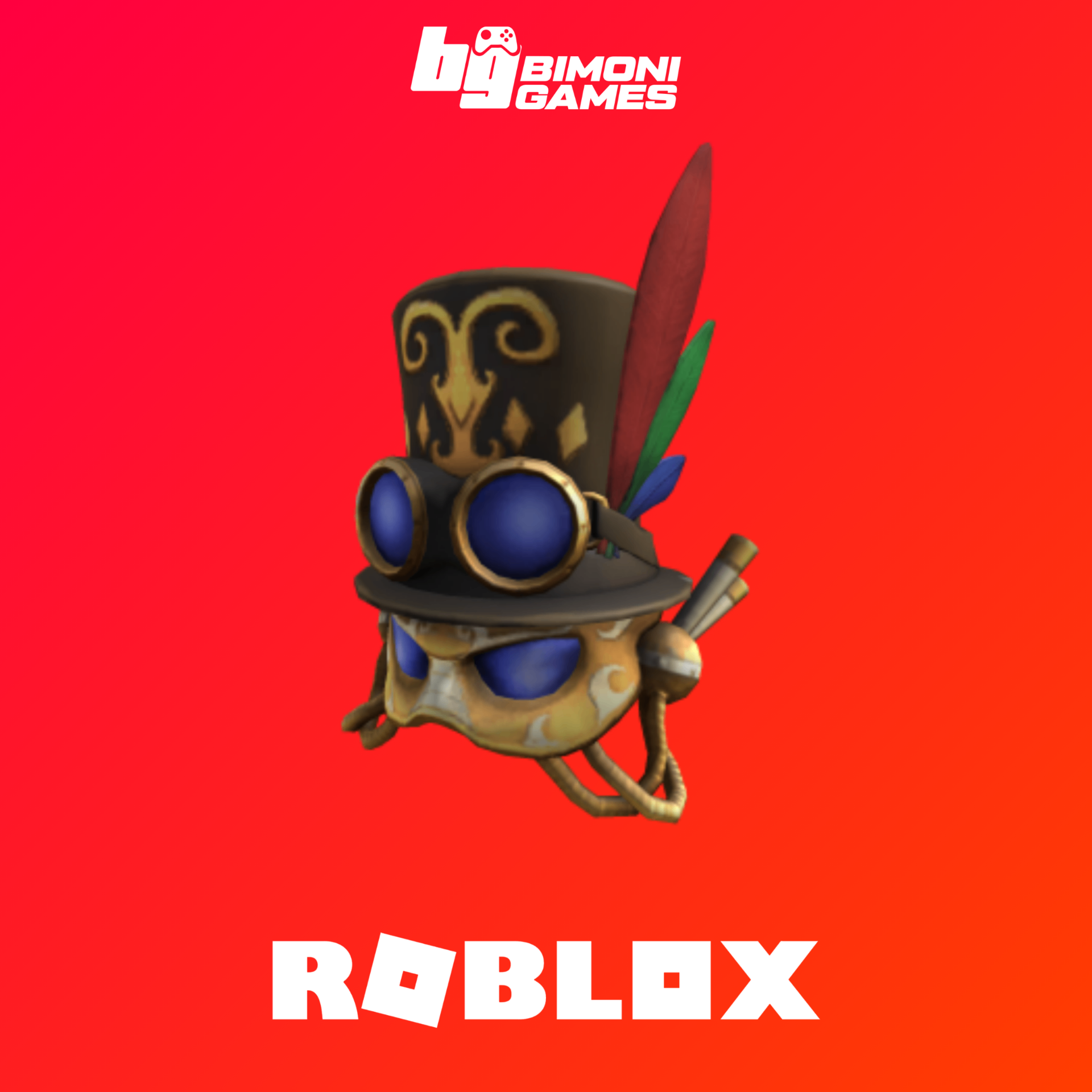 Roblox - Mardi Gras Steampunk Mask (Acessório)