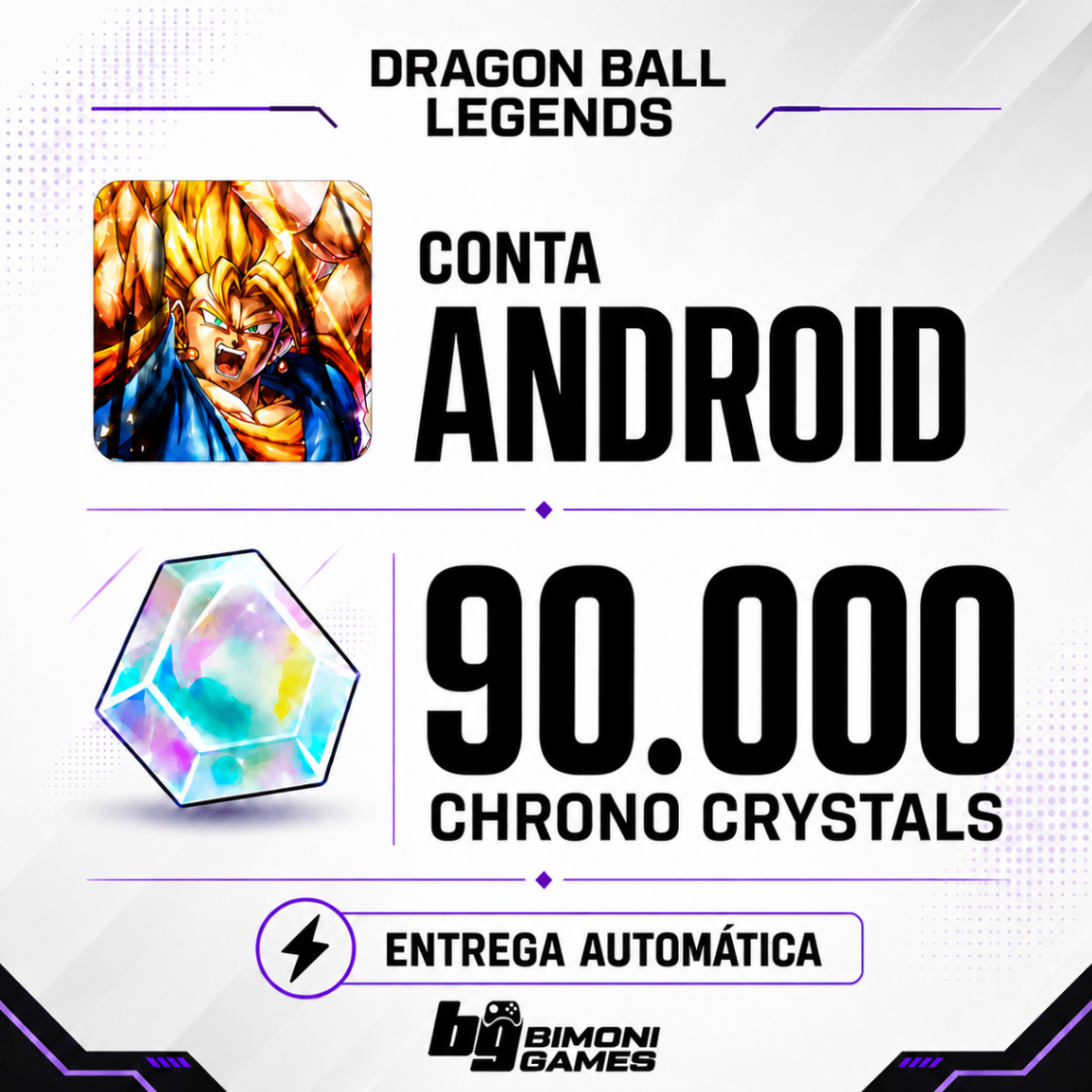 [ANDROID] CONTA 90.000 CHRONO CRYSTALS + 0-5 LFS | DRAGON BALL LEGENDS