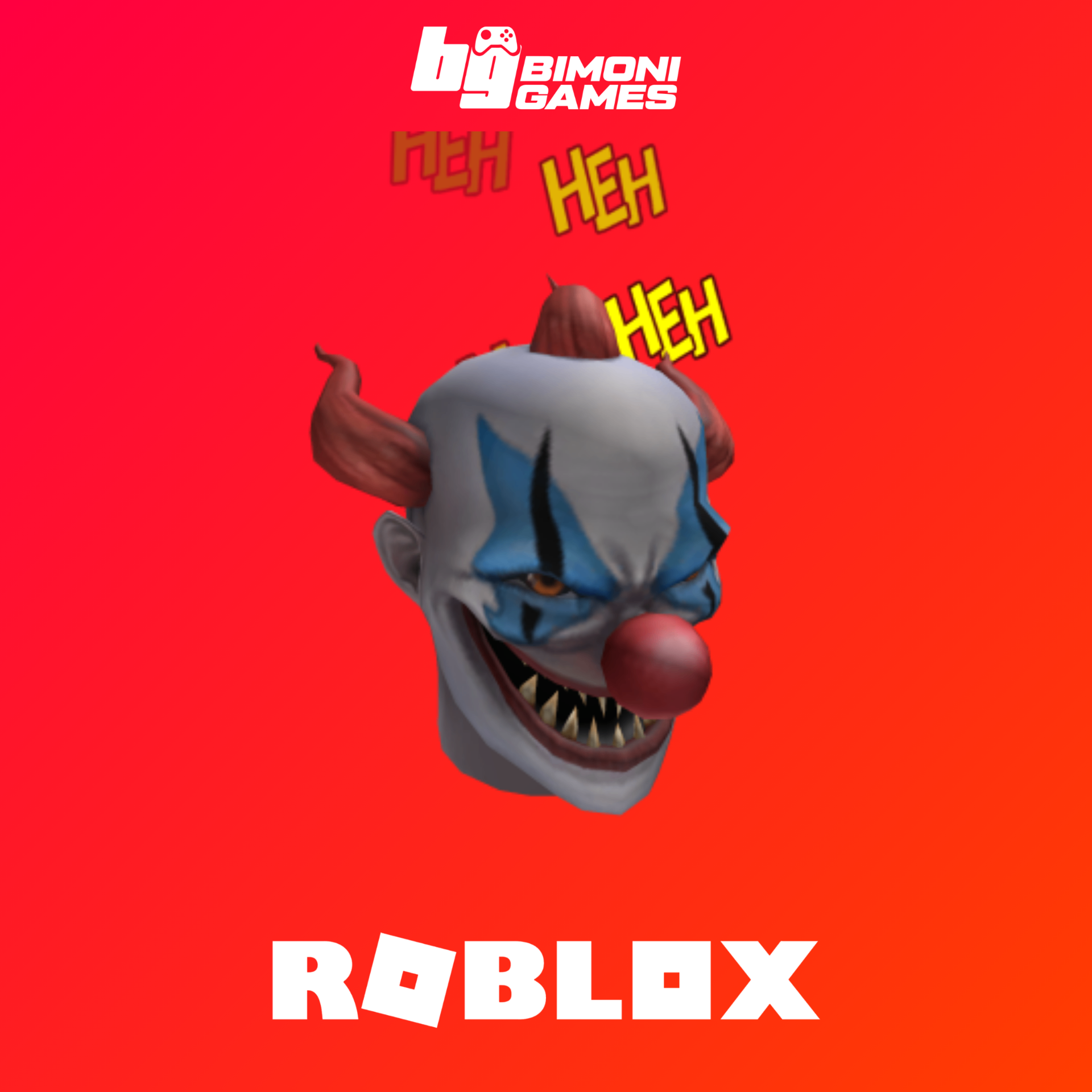 Roblox - Evil Clown Mask (Acessório)
