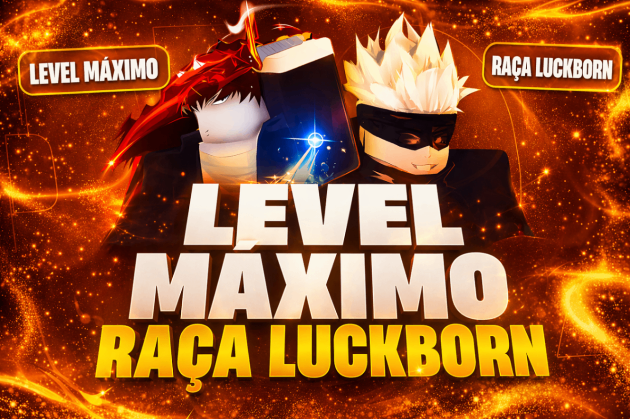 🍀RAÇA LUCKBORN + ITENS + LEVEL 1300⭐🍎