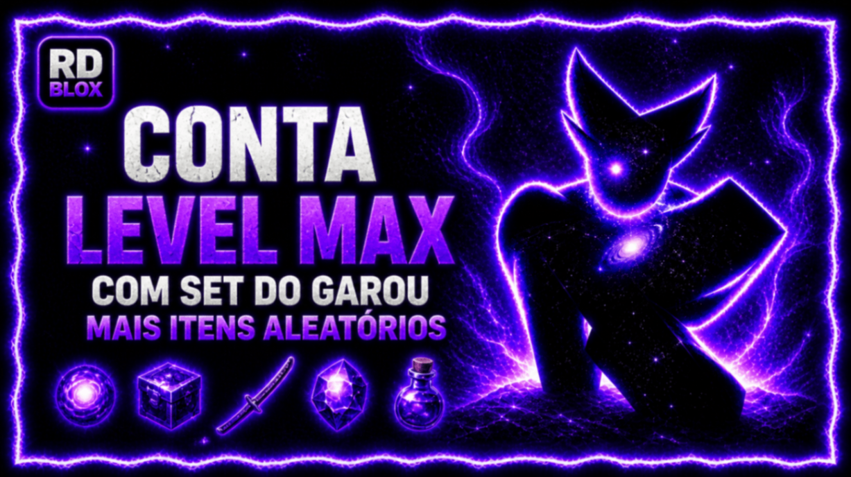 🕸️ CONTA LEVEL MAXIMO + SET GAROU + ITENS RAROS