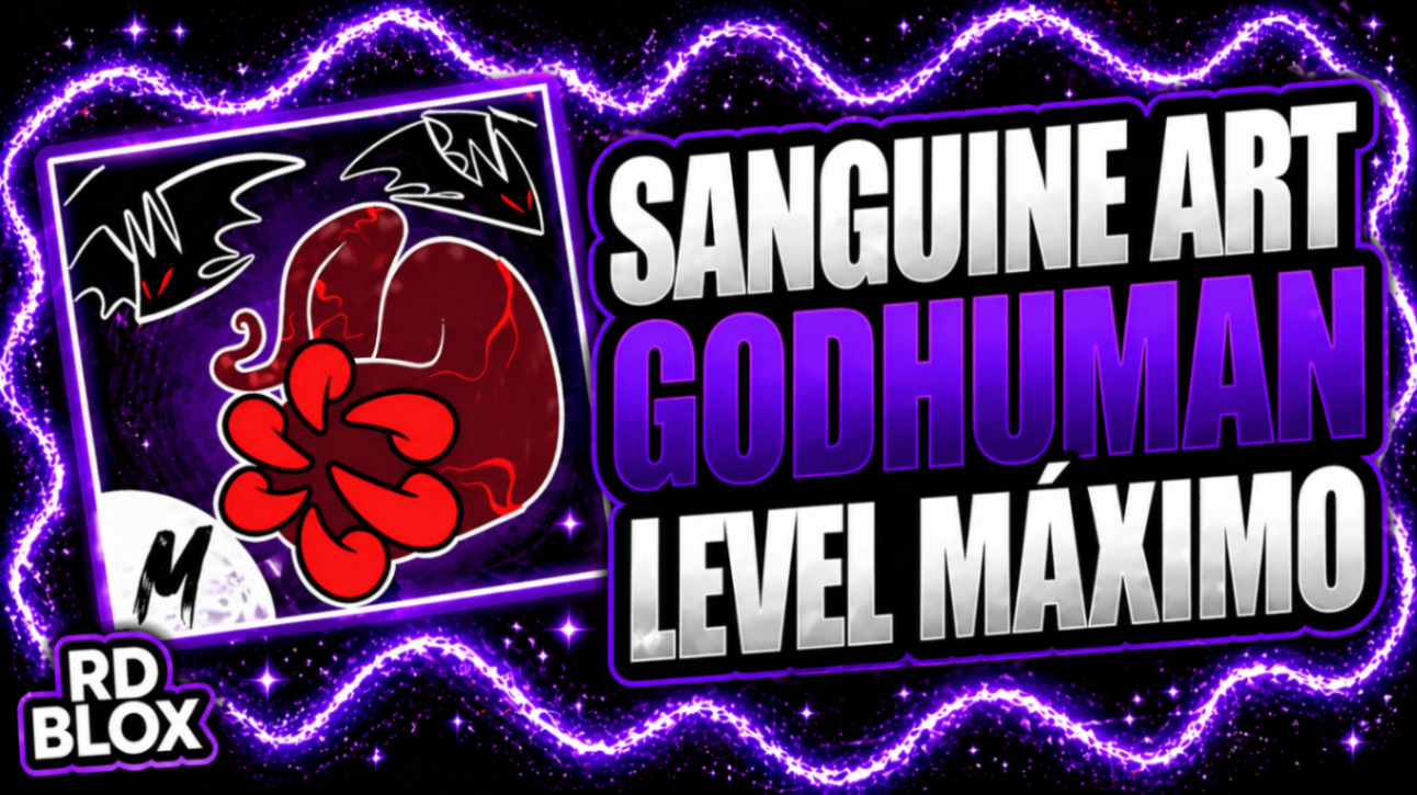🩸 LEVEL 2800 + GODHUMAN + SANGUINE ART + FRUTAS (CONTAS BLOX FRUITS)