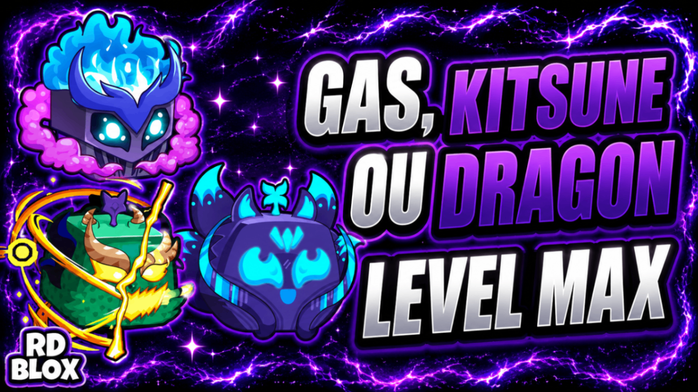 ⭐ APENAS 1 GARANTIDA (DRAGON, KITSUNE OU GAS) (CONTAS BLOX FRUITS)