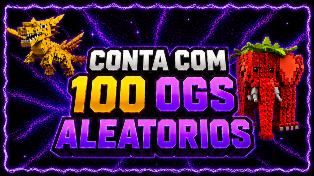 CONTA COM 100 CELESTIAIS + ITENS ALEATORIOS