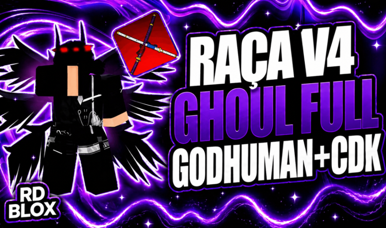 🧬 LV2800 +V4 GHOUL  FULL + GHM + CDK + FRUTAS (CONTAS BLOX FRUITS)
