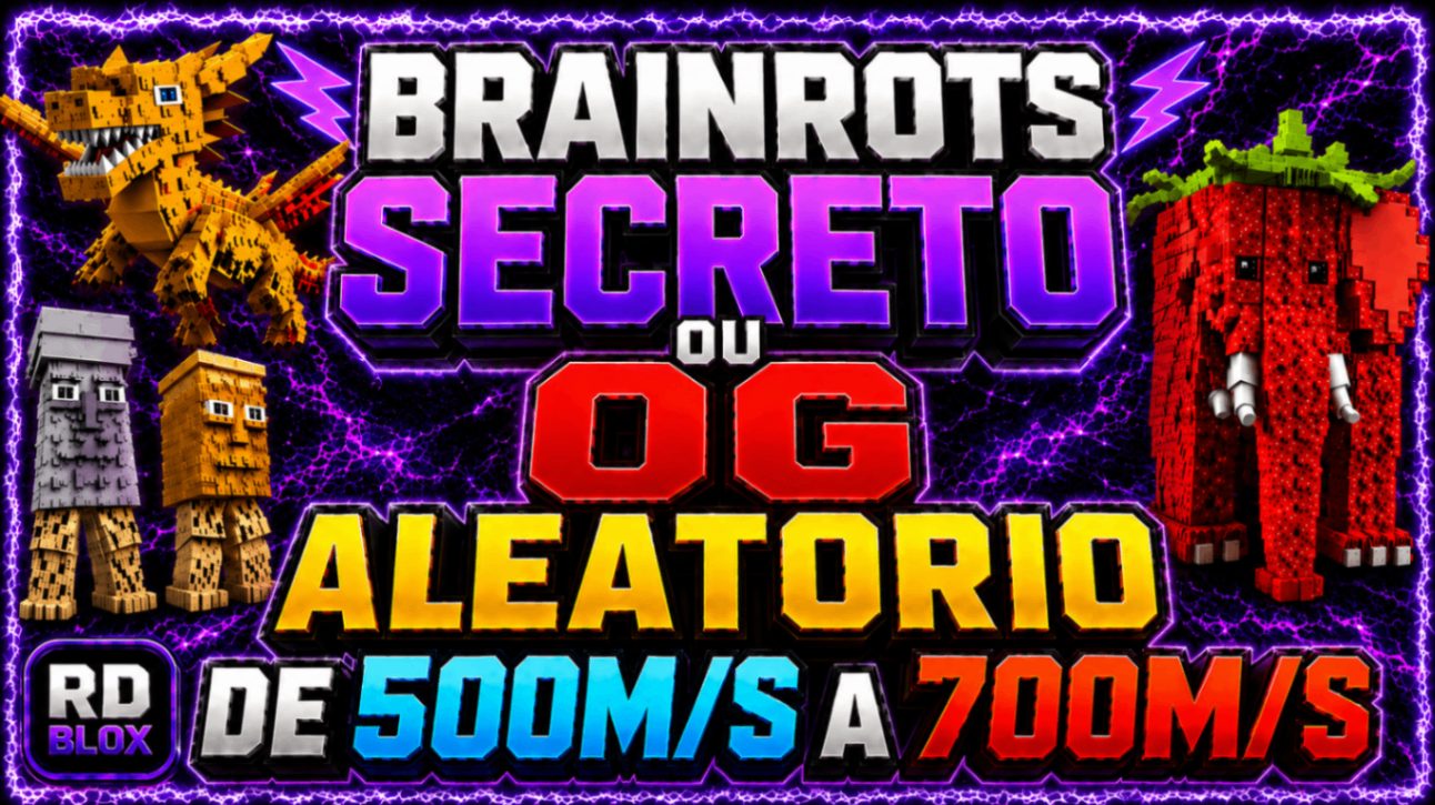 ⭐ Brainrot Secreto ou OG Aleatório 500M/S A 700M/S