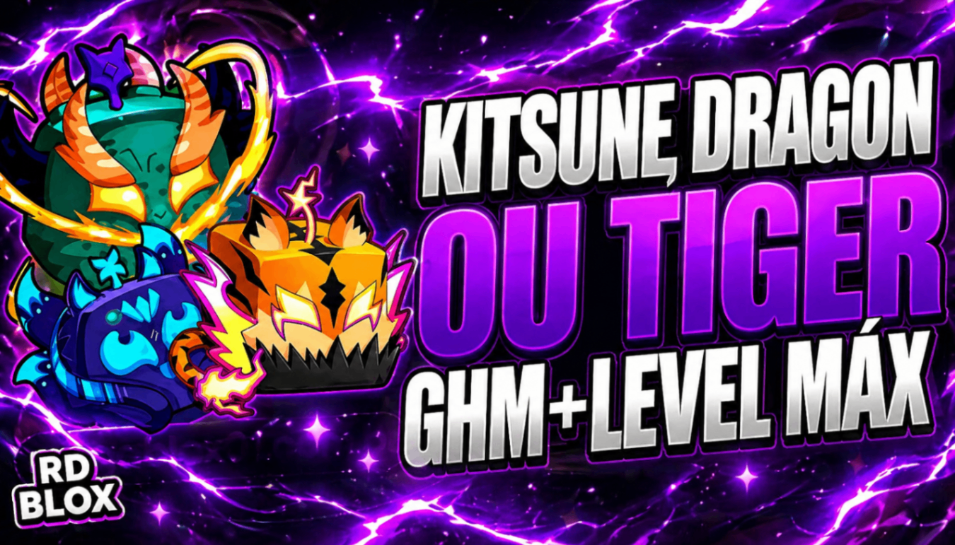 ⭐  LVL 2800 COM 1 GARANTIDA (DRAGON, KITSUNE, OU TIGER)