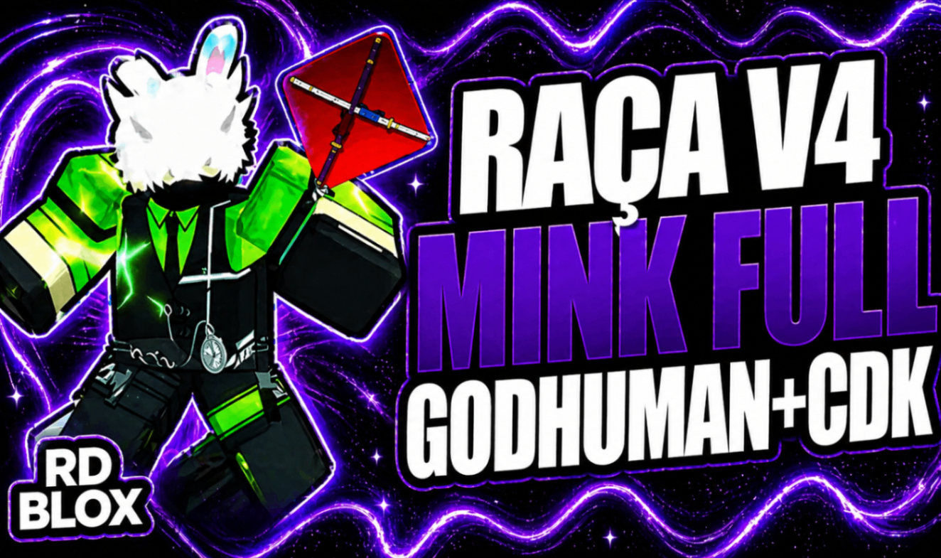 🧬 LV2800 + V4 MINK  FULL + GHM + CDK + FRUTAS (CONTAS BLOX FRUITS)