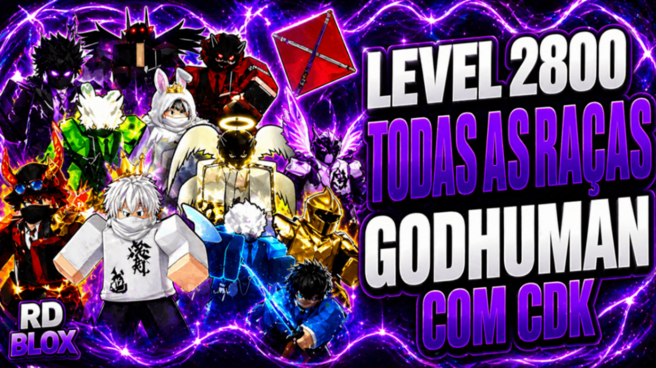 🌠  LV2800 + (TODAS AS RAÇAS FULL) +GHM+CDK+SG (CONTAS BLOX FRUITS)