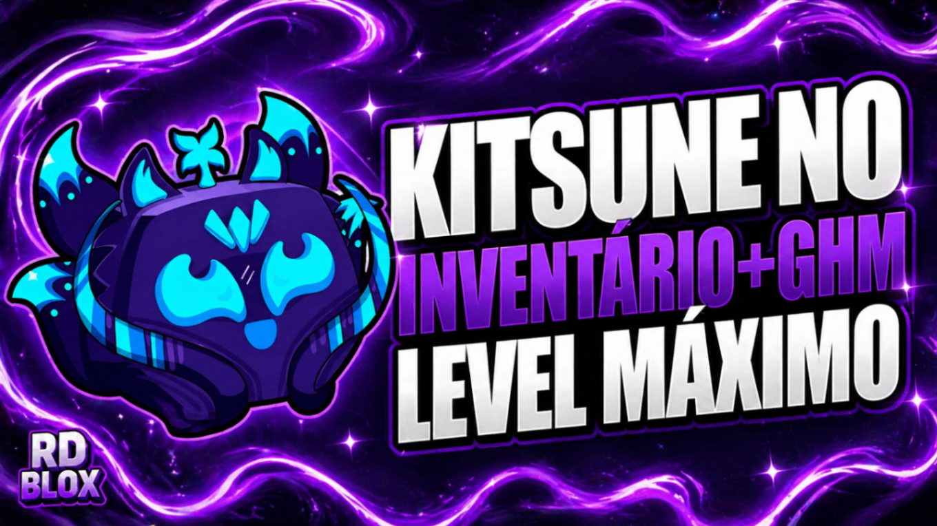 ⭐🦊  LVL 2800 + GHM + KITSUNE NO INVENTÁRIO (CONTAS BLOX FRUITS)