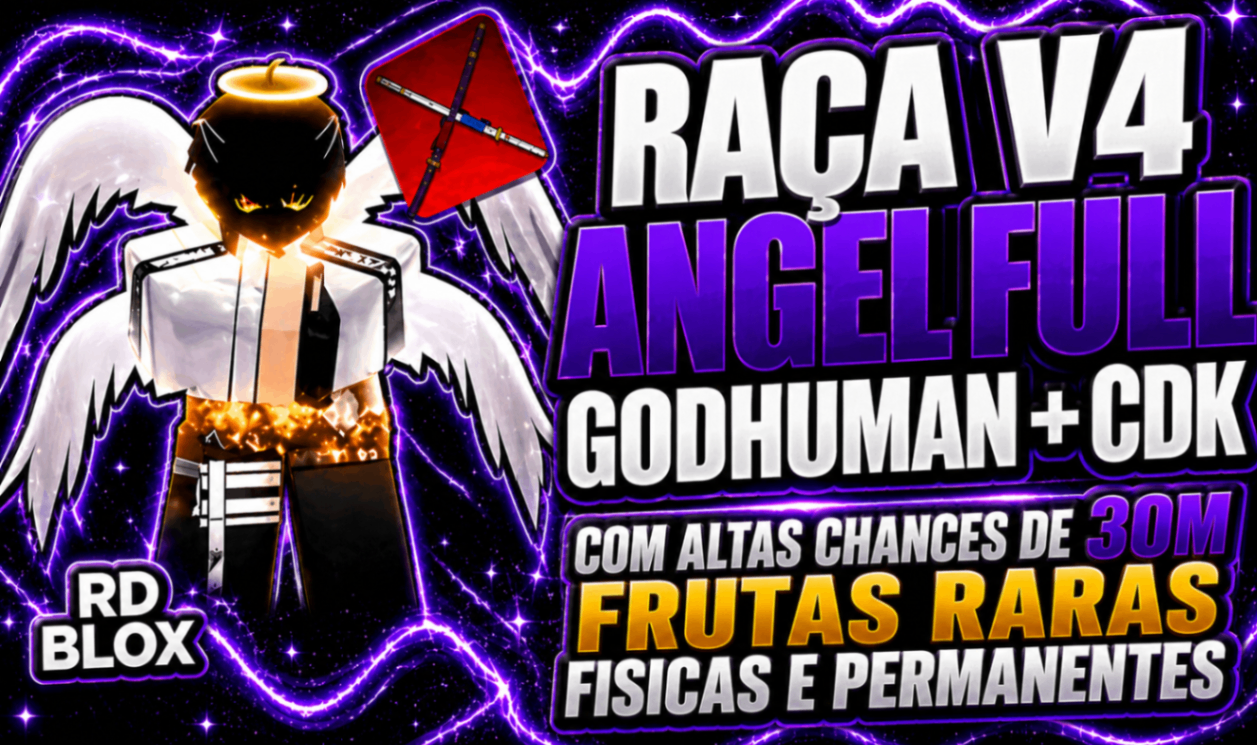 😇 V4 ANJO COM ALTAS CHANCES DE 30M E FRUTAS RARAS (FISICAS E PERMANTES)