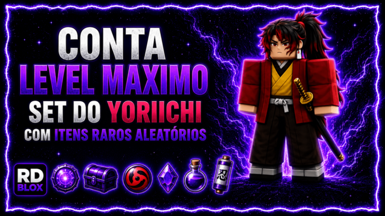 🕸️ CONTA LEVEL MAXIMO + SET YORIICHI  + ITENS RAROS