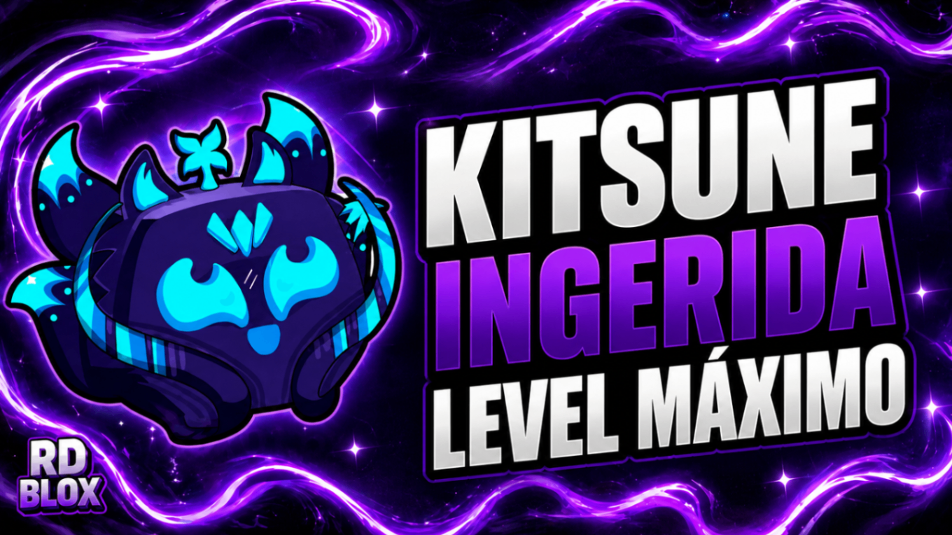 ⭐🦊  LVL 2800 + GHM + KITSUNE INGERIDA (CONTAS BLOX FRUITS)