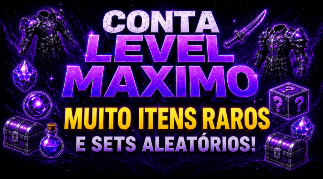 🕸️ CONTA LEVEL MAXIMO COM MUITOS ITENS RAROS, + SETS ALEATORIOS
