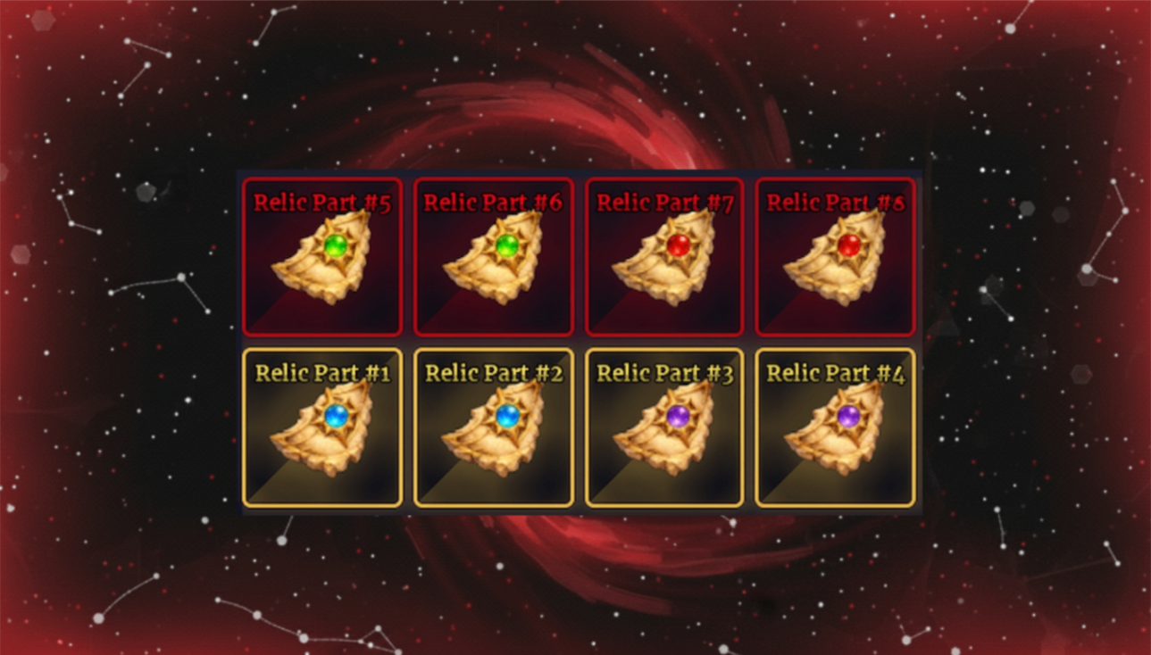 RELIC SET - COMPLETO