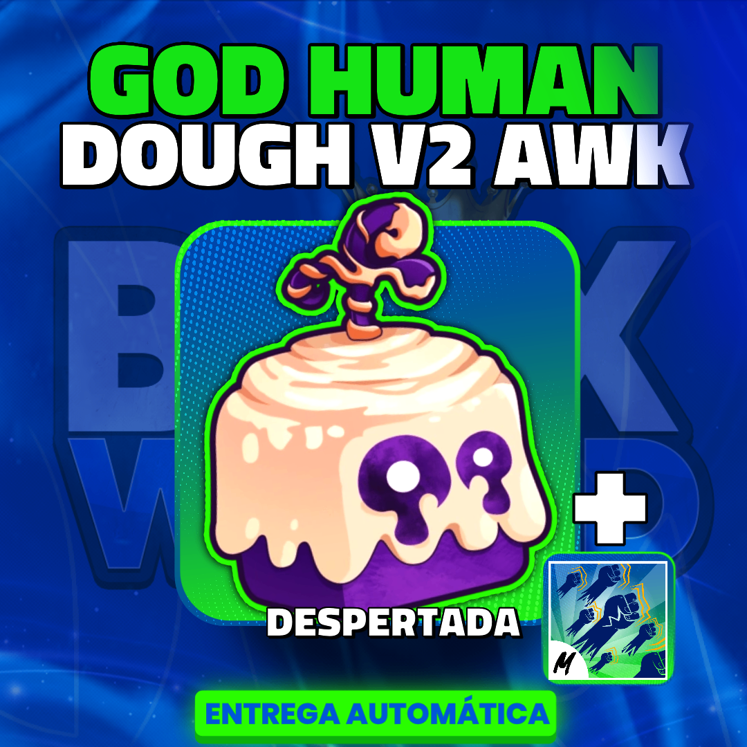 「🎁」 DOUGH V2 DESPERTADA + GODHUMAN + LEVEL MAXIMO!!🍩🤩🎉
