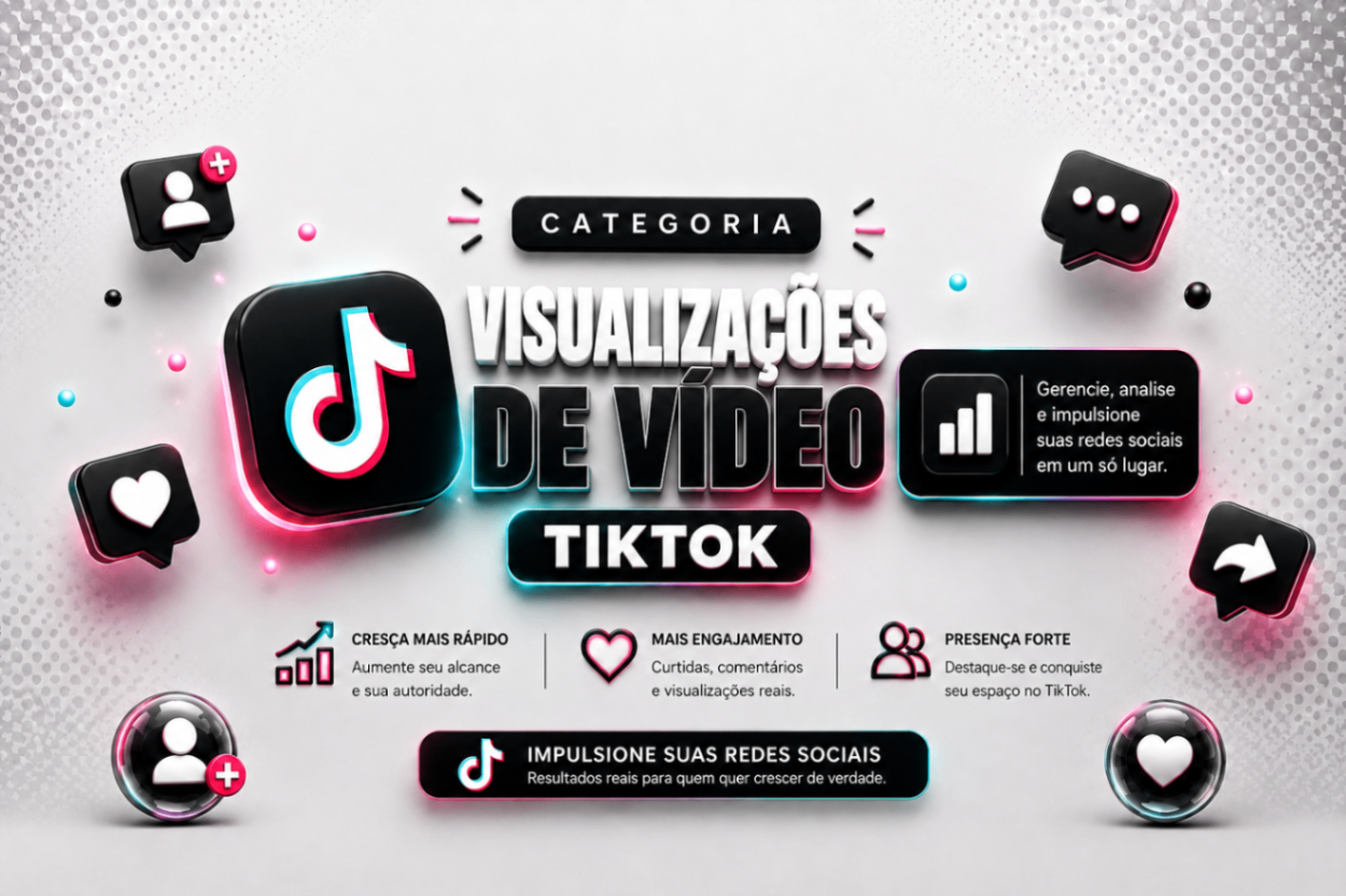 1.000 • Visualizações Reais - TIKTOK