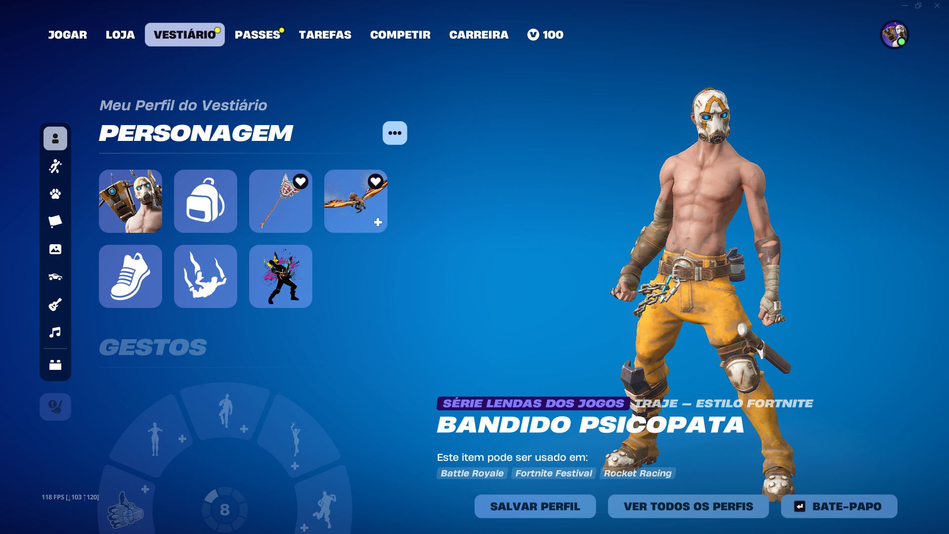 142 SKINS + 32 DE LOJA + PSYCHO + 176 PICARETAS + FULL ACESSO