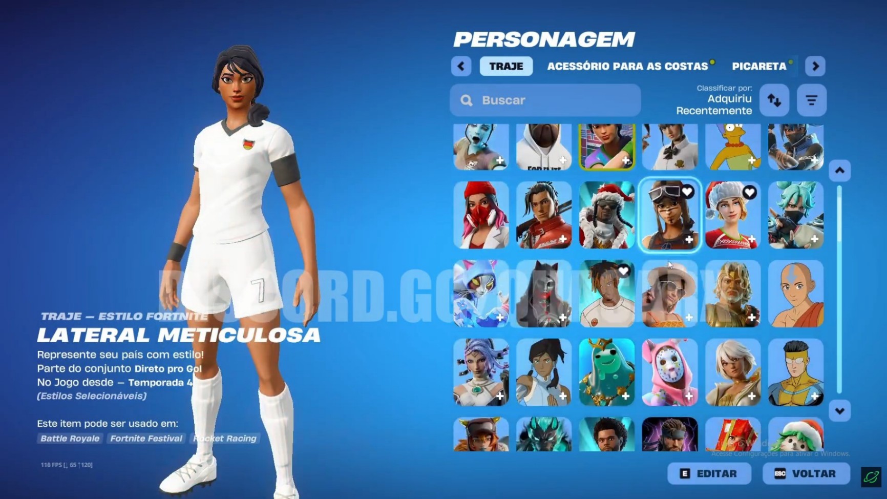 148 SKINS + 156 PICARETAS + FULL ACESSO + TRYHARDS